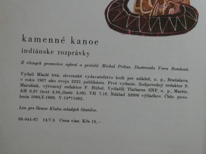 Kamenné kanoe. Indiánske rozprávky - ANTIKVARIÁT